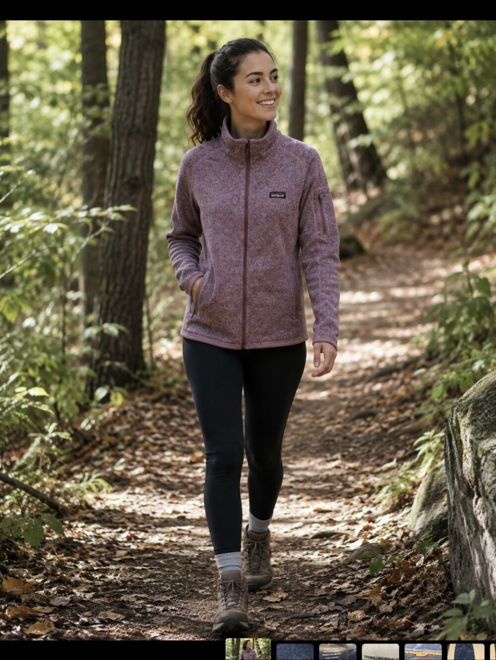Patagonia Better Sweater Fleece Jacket Women’s L Mauve Purple Full Zip
